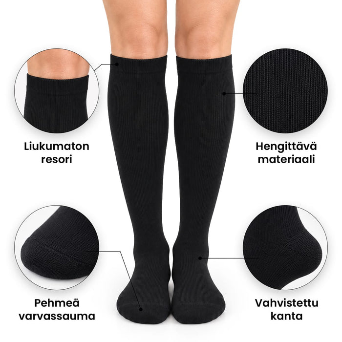 Kompressiosukat 20-30 mmHg (5-pack)