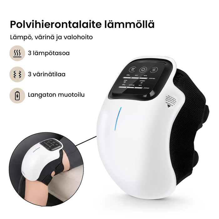Polvihierontalaite lämmöllä ja värinällä