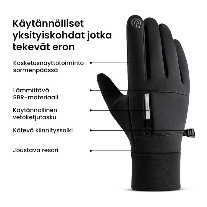Talvikäsineet kosketustoiminnolla