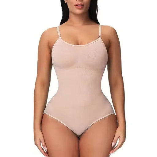 Vartalokauppa bodyshaper Beige / S Saumaton bodysuit-muotoileva alusvaate