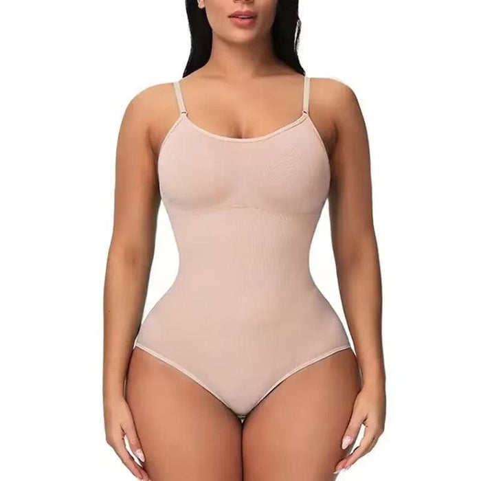 Vartalokauppa bodyshaper Beige / S Saumaton bodysuit-muotoileva alusvaate