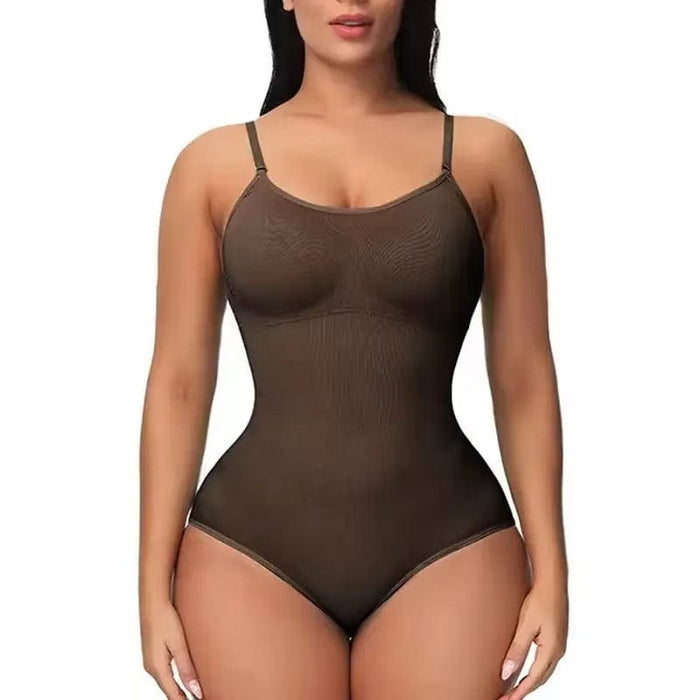 Vartalokauppa bodyshaper Ruskea / S Saumaton bodysuit-muotoileva alusvaate