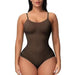 Vartalokauppa bodyshaper Ruskea / S Saumaton bodysuit-muotoileva alusvaate
