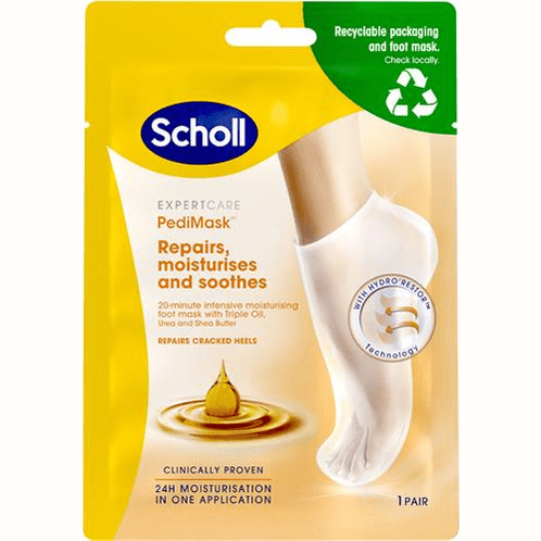 Vartalokauppa Jalkapohja Oletusarvon nimi Scholl Pehmentävä jalkanaamio x3 Öljy - 1 Pari