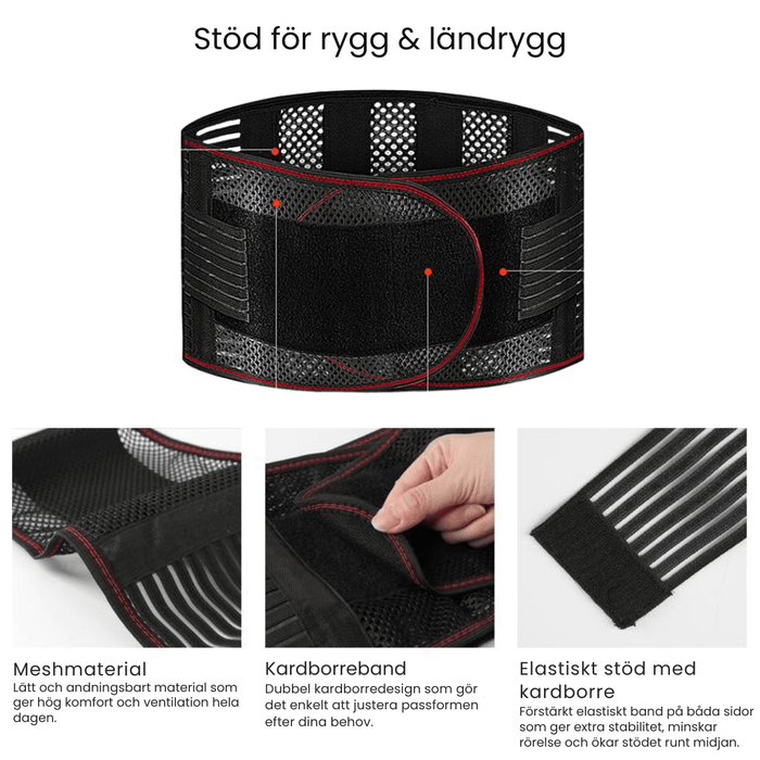 Vartalokauppa selkänoja Selkänojan vyö kaksinkertaisella soljella